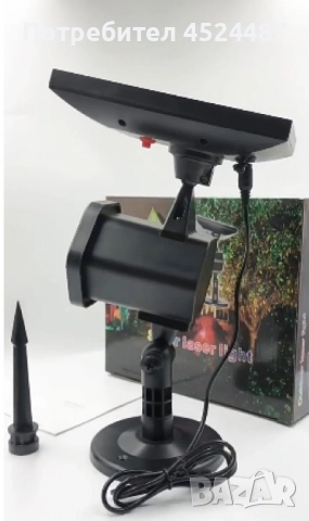 Водоустойчив външен лазер, коледни светлини, соларен