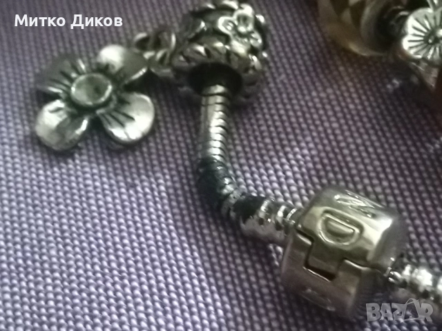 Пандора сребърна гривна нова, снимка 8 - Гривни - 52788601