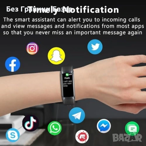 Нов Фитнес тракер AMOLED пулс SpO2 сън IP68 смарт гривна здраве проследяване, снимка 7 - Смарт гривни - 53836214