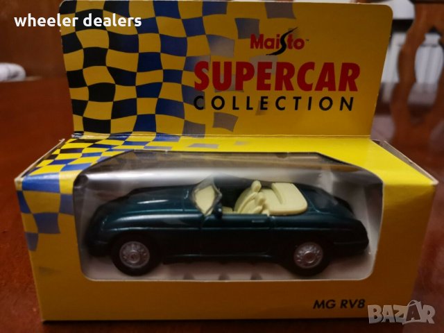 Метална количка Maisto 1/37 MG RV8 от стара промоция на Shell, снимка 10 - Колекции - 35983487