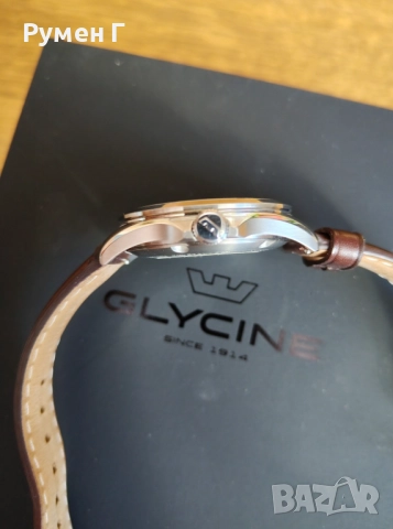 Swiss Glycine Combat classic moonphase, automatic, перфектен, бартер, снимка 3 - Мъжки - 51800241