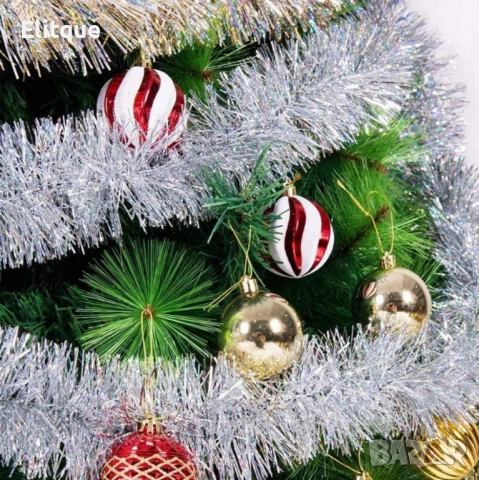 Елегантна празнична гирлянда 5 см х 2 м - Коледно настроение за всеки дом, снимка 5 - Други стоки за дома - 52804852