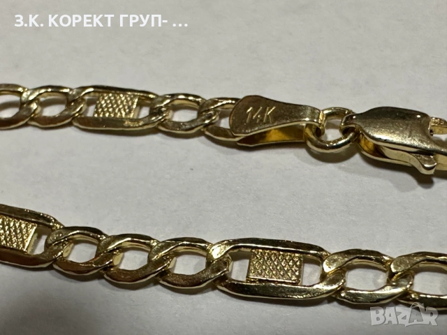 Златна гривна 14к, 3,54гр, снимка 3 - Гривни - 53055059