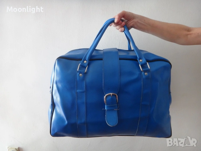 Антики - 2 големи ретро кожени сака / пътни чанти винтидж, снимка 10 - Антикварни и старинни предмети - 53232689