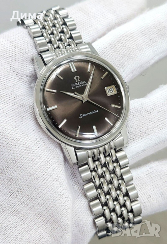 Omega Seamaster Автоматик Тъмно Кафяв Циферблат, Дата, Кал. 562, снимка 6 - Мъжки - 44511832