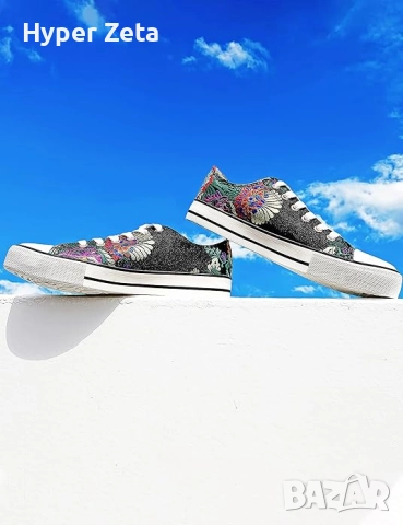 Дамски летни релефни тенис обувки, гуменки, платнени обувки, снимка 2 - Кецове - 52010624
