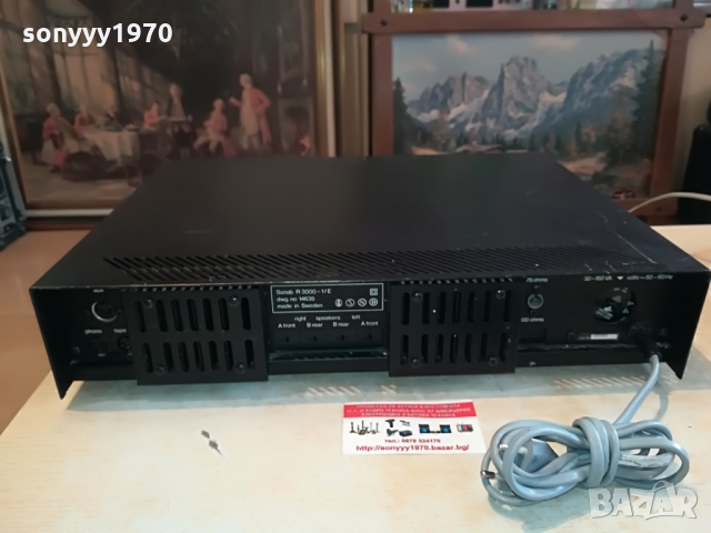 SONAB STEREO RECEIVER-MADE IN SWEDEN 1303220919, снимка 8 - Ресийвъри, усилватели, смесителни пултове - 36085491