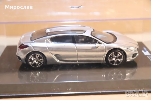1:43 NOREV PEUGEOT RC HYBRID 4 КОЛИЧКА ИГРАЧКА МОДЕЛ, снимка 11 - Колекции - 49742697