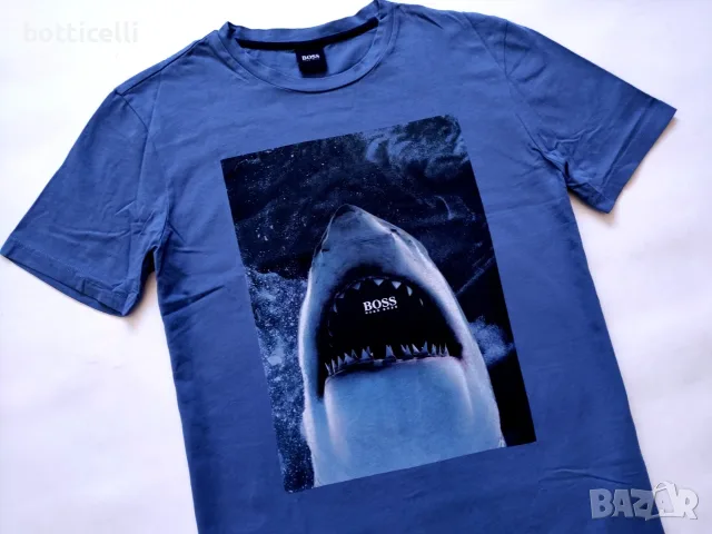 Hugo Boss Shark Cotton Short Sleeve Mens - M - oригинална мъжка тениска, снимка 2 - Спортни дрехи, екипи - 55879366