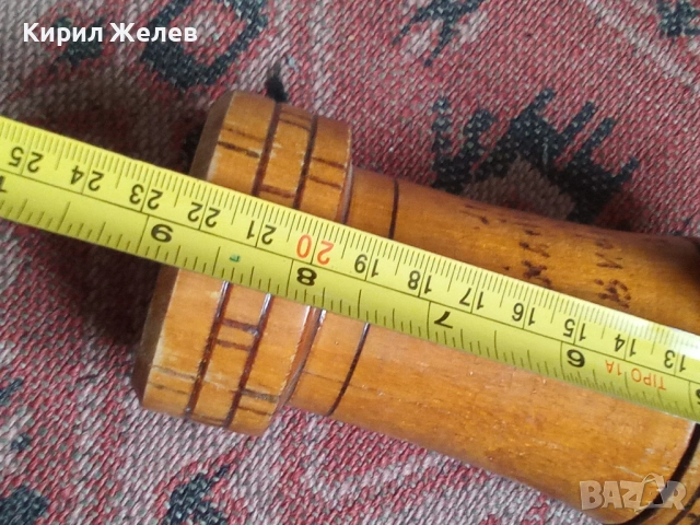 Дървена фигурка на хан Аспарух 53670, снимка 5 - Фигурки - 53392085