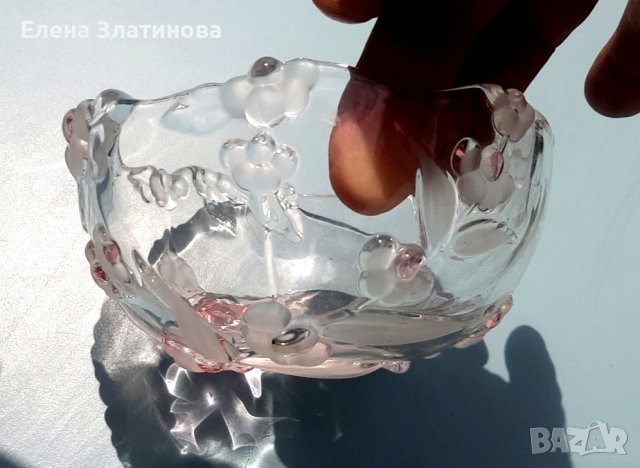 Кристална купа за ядки , снимка 2 - Други - 41579452