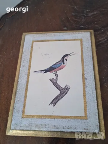 две мини картини на птици    18/3, снимка 5 - Декорация за дома - 49005593