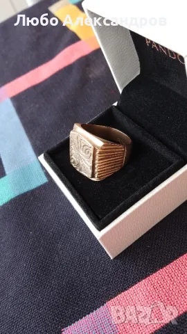 Масивен златен мъжки пръстен., снимка 11 - Пръстени - 48750851