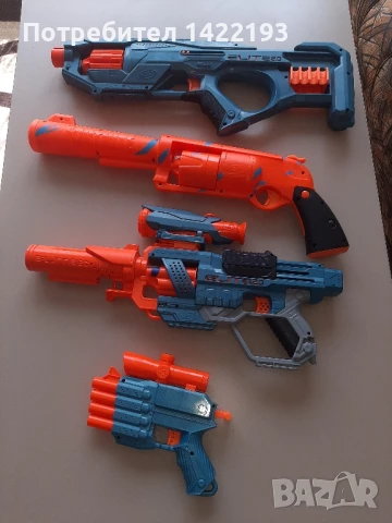 4 броя детски оръжия/пистолети Nerf