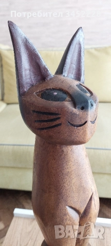 дърворезба за ценители височина 52см, снимка 6 - Декорация за дома - 52255298