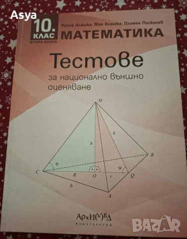 Тестове по математика и бг.и литература 2 бр.за 10клас, снимка 2 - Учебници, учебни тетрадки - 53696515