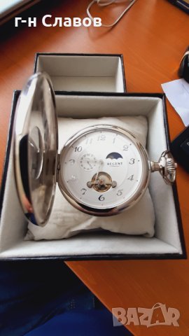 Pocket Clock Open Heart Day/Night Phase, снимка 4 - Джобни - 44287223