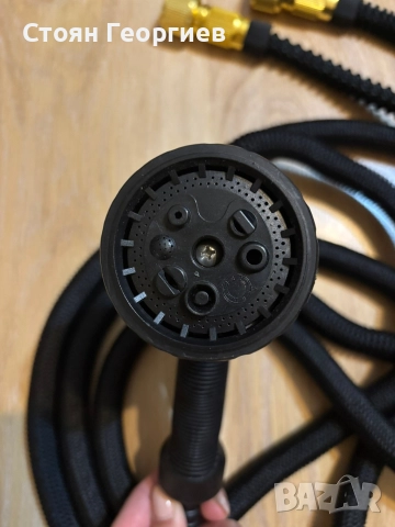 Разтегателен маркуч с пистолет за поливане 15м, снимка 2 - Други стоки за дома - 52807496