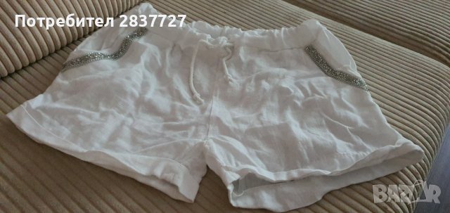 Ленени къси панталонки , снимка 3 - Къси панталони и бермуди - 41730923