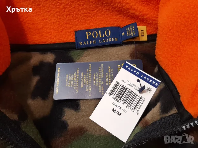 Polo Ralph Lauren - Оригинална мъжка поларена блуза с цип размер M, снимка 6 - Блузи - 47622450