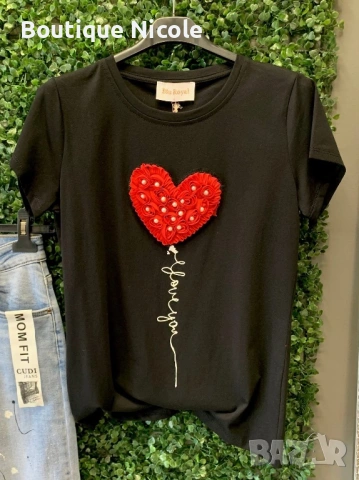 Дамски дънки и тениска   , снимка 2 - Комплекти - 53620690