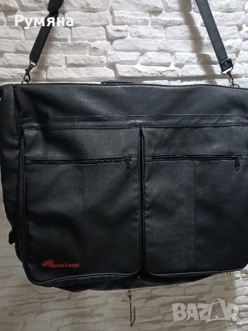 Кожен,голям калъф за дрехи., снимка 3 - Куфари - 53774180