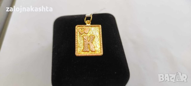 Златна буква-К-0,67гр/14кр, снимка 1 - Колиета, медальони, синджири - 41662647
