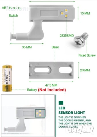 LED Осветление за шкафове, гардероби и т.н, снимка 3 - Лед осветление - 42001583