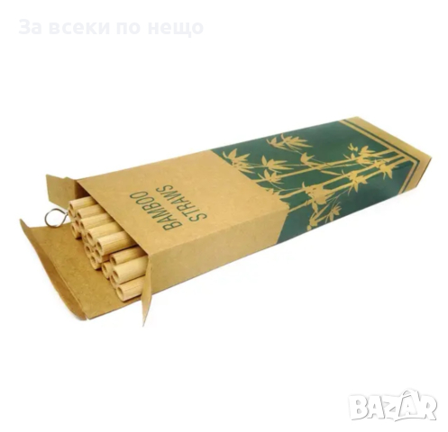 Бамбукови сламки за многократна употреба, снимка 3 - Аксесоари за кухня - 44730291