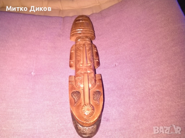 Африканска дървена маска 223х50х26мм, снимка 2 - Декорация за дома - 52839839