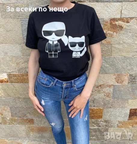 Karl Lagerfeld Унисекс Тениска👚👕Мъжка Тениска Карл Лагерфелд👕Дамска Тениска - 3 Модела Код LFS581, снимка 2 - Тениски - 51835783
