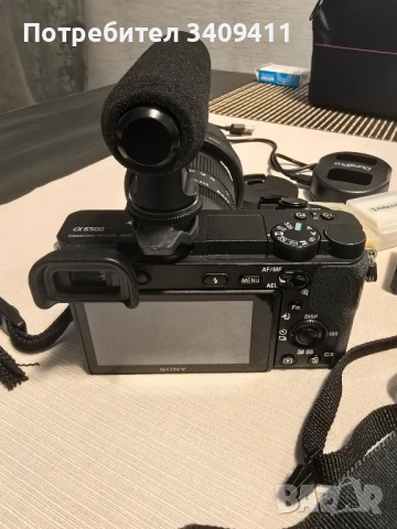 Сони 6500+Sigma 18-50mm f/2.8 DC DN Contemporary+микрофон+батерии, снимка 6 - Обективи и филтри - 51331666