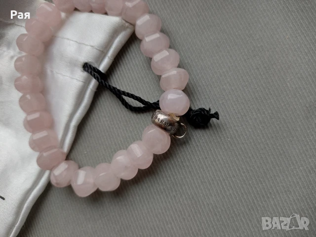 Гривна от розов кварц Thomas Sabo и розова перла Thomas Sabo, снимка 3 - Гривни - 50738295