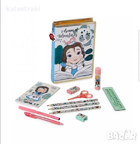 Прекрасен ученически несесер с Бел от Красавицата и Звяра