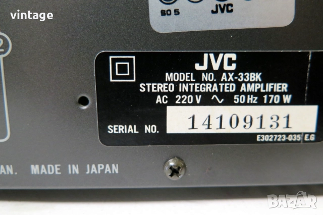JVC AX 33_31, снимка 9 - Ресийвъри, усилватели, смесителни пултове - 51765068