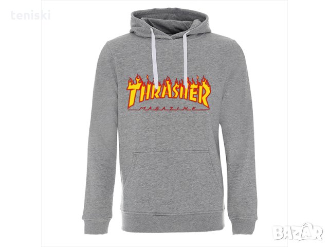 Суичър THRASHER FLAME LOGO , снимка 4 - Суичъри - 33877102