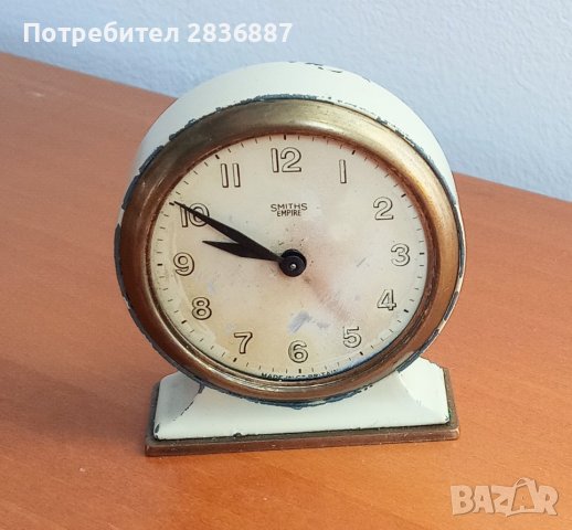 Стар настолен британски часовник Smiths Empire, снимка 2 - Антикварни и старинни предмети - 39979910