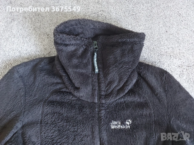 Дамско горнище Jack Wolfskin fleece - размер S, снимка 4 - Блузи с дълъг ръкав и пуловери - 53478921
