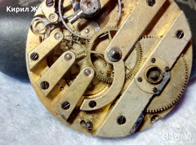 МЕХАНИЗЪМ от СТАР РЯДЪК МОДЕЛ КОЛЕКЦИОНЕРСКИ ДЖОБЕН ЧАСОВНИК 26921, снимка 4 - Антикварни и старинни предмети - 48553659