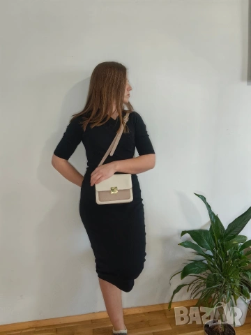 Рокля черна Zara, снимка 9 - Рокли - 50499522