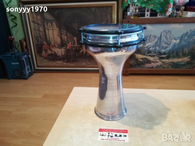 ГОЛЯМА ИНОКСОВА 40СМ-ТАРАМБУКА ОТ СИРИЯ 0802221942, снимка 3 - Ударни инструменти - 35721381