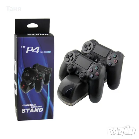 Докинг станция за зареждане на два PS4 контролера, снимка 7 - Аксесоари - 55710487