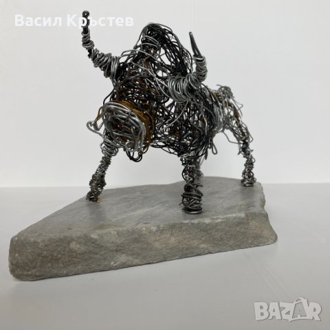 Статуетка "Бик", авторско произведение, уникат - "Бикът на Победата", снимка 4 - Колекции - 44419903