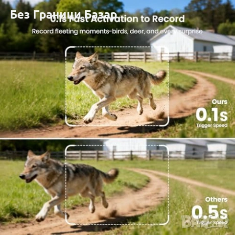 Нова ловна 4K 64MP соларна trail камера с нощно виждане и 32GB SD, снимка 7 - IP камери - 53839736