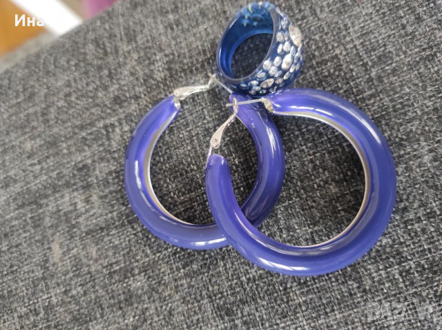 НМ комплект обеци и пръстен , снимка 2 - Бижутерийни комплекти - 36159298