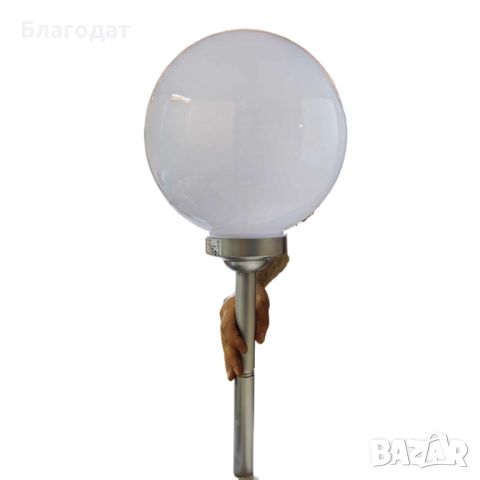 Соларна градинска лампа сфера BONETTI Ø30 см – автоматично осветление без кабели и сметки за ток, снимка 9 - Соларни лампи - 52510372