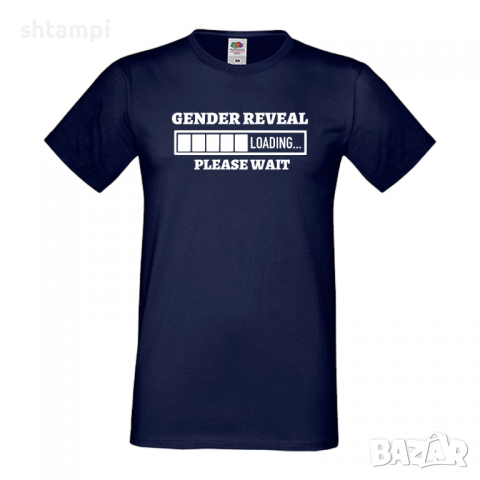 Мъжка тениска Gender Reveal Loading,Loading,Please wait,батерия,Изненада,Подарък, снимка 11 - Тениски - 36419260