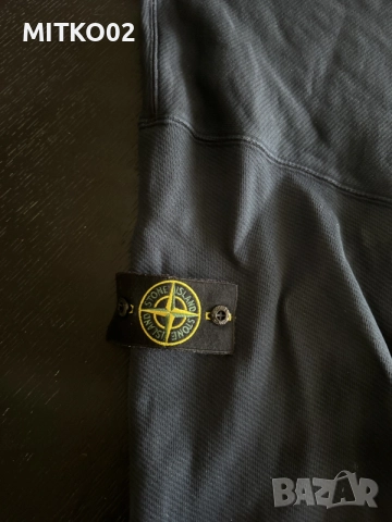 Оригинален STONE ISLAND суитчет, син цвят, М размер, снимка 4 - Суичъри - 56068808