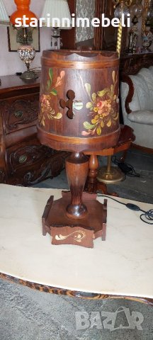 Настолна дървена лампа, снимка 2 - Настолни лампи - 40563084