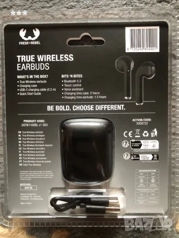 Продавам оригинални безжични слушалки Fresh n Rebel , снимка 2 - Bluetooth слушалки - 49709248